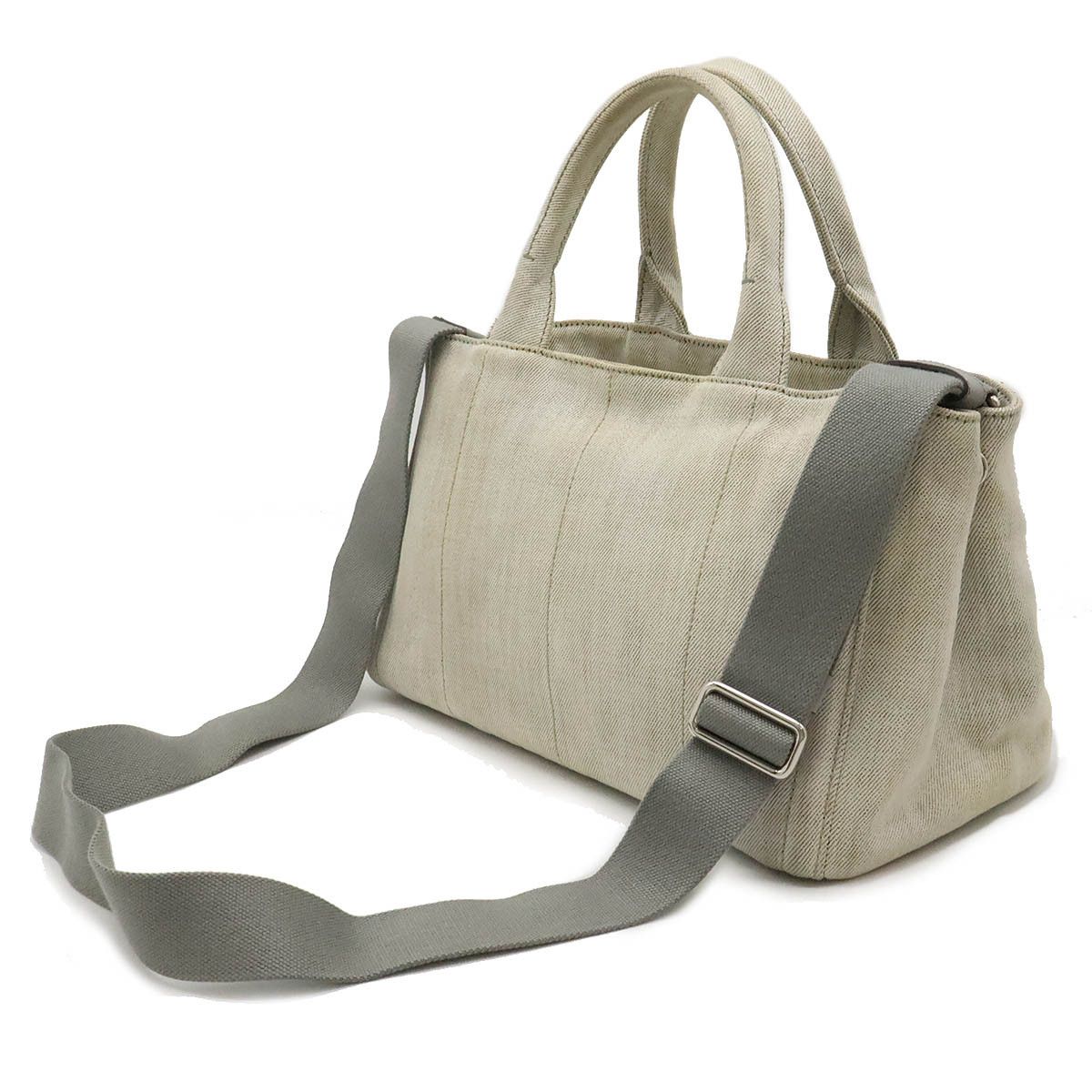Prada Prada Prada Denim Canvas CANAPA Tote Bag 1BG439 Denim Tote Bag 1BG439 in Good Condition Size ONE SIZE - 2 Thumbnail