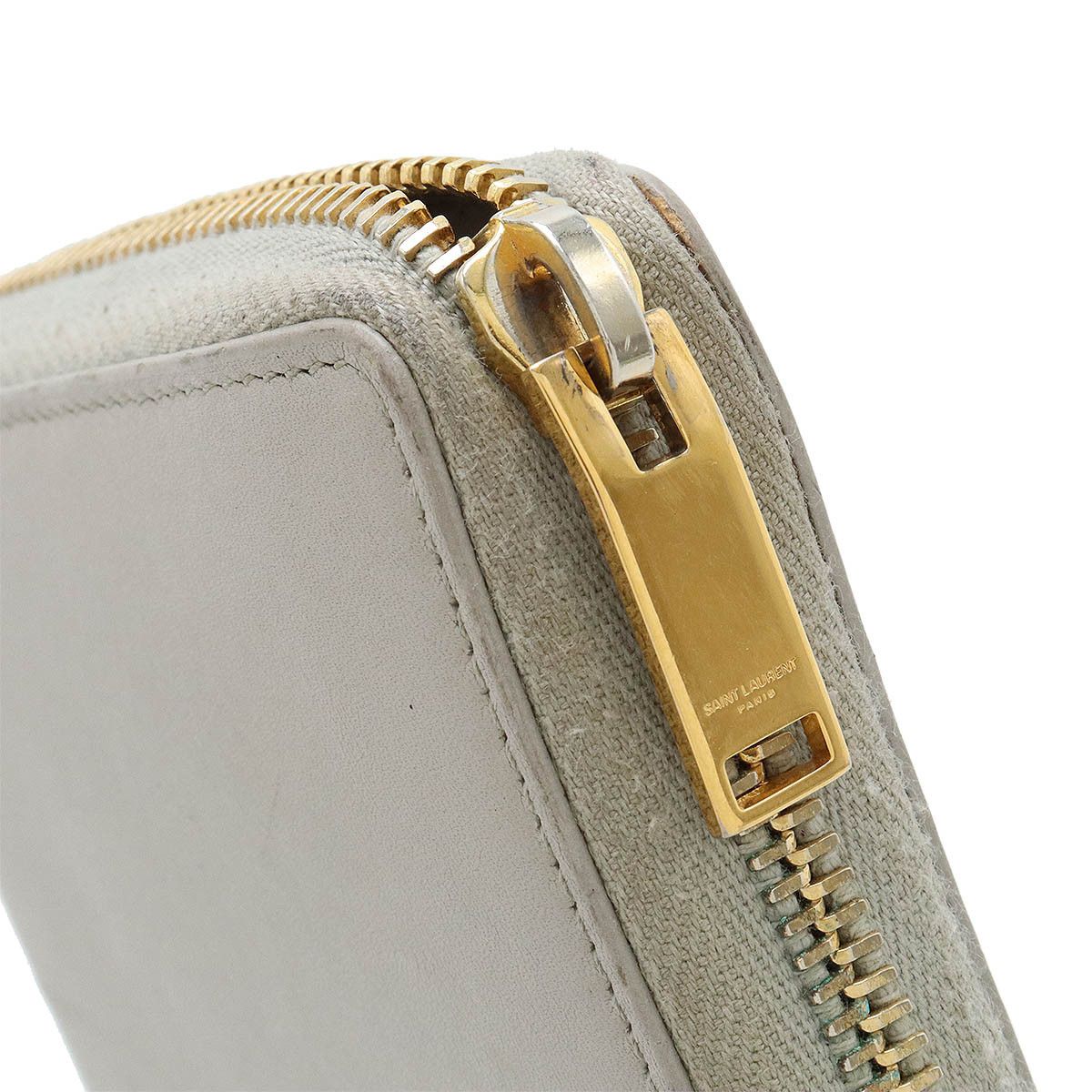 Yves Saint Laurent Yves Saint Laurent Yves Saint Laurent Leather Monogram Wallet Leather Long Wallet 414570 Size ONE SIZE - 4 Thumbnail
