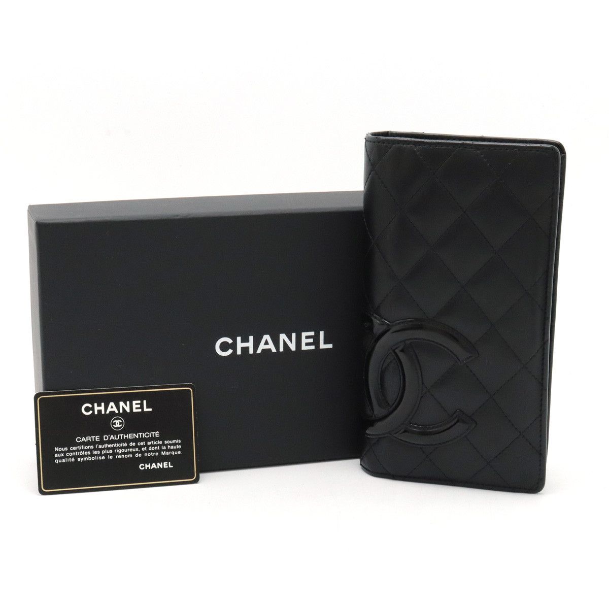 Chanel Chanel Chanel Cambon Line Soft Calf/Enamel Bifold Long Wallet A26717 Leather Long Wallet A26717 in Very Good Condition Size ONE SIZE - 8 Thumbnail