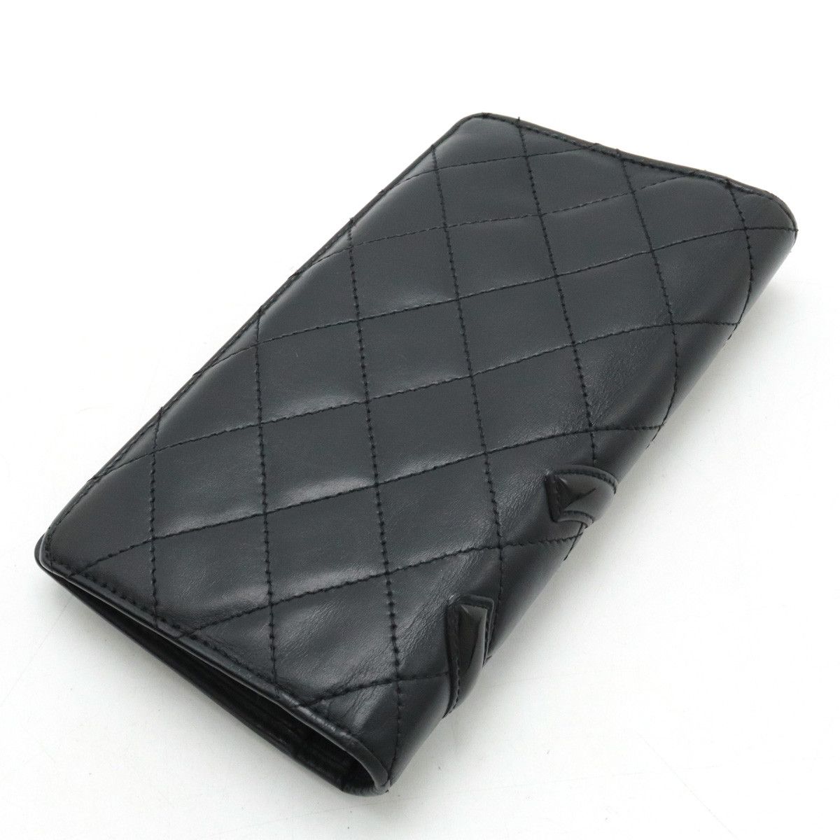 Chanel Chanel Chanel Cambon Line Soft Calf/Enamel Bifold Long Wallet A26717 Leather Long Wallet A26717 in Very Good Condition Size ONE SIZE - 2 Thumbnail