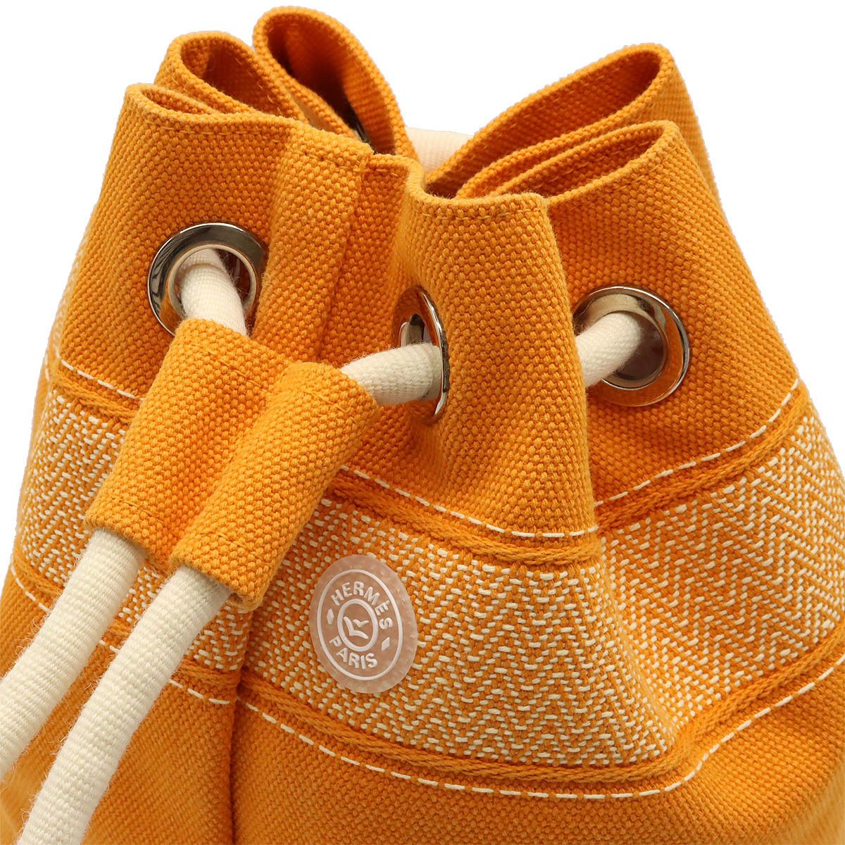 Hermes Hermes Hermes Canvas Sac Marine Recif MM Shoulder Bag Canvas Shoulder Bag in Great Condition Size ONE SIZE - 6 Thumbnail