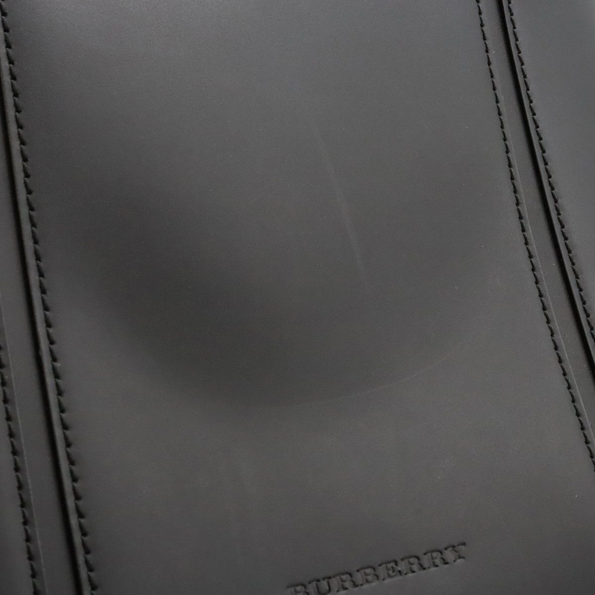 Burberry Burberry Burberry Leather Tote Bag Black Leather Tote Bag in Very Good Condition Size ONE SIZE - 8 Thumbnail