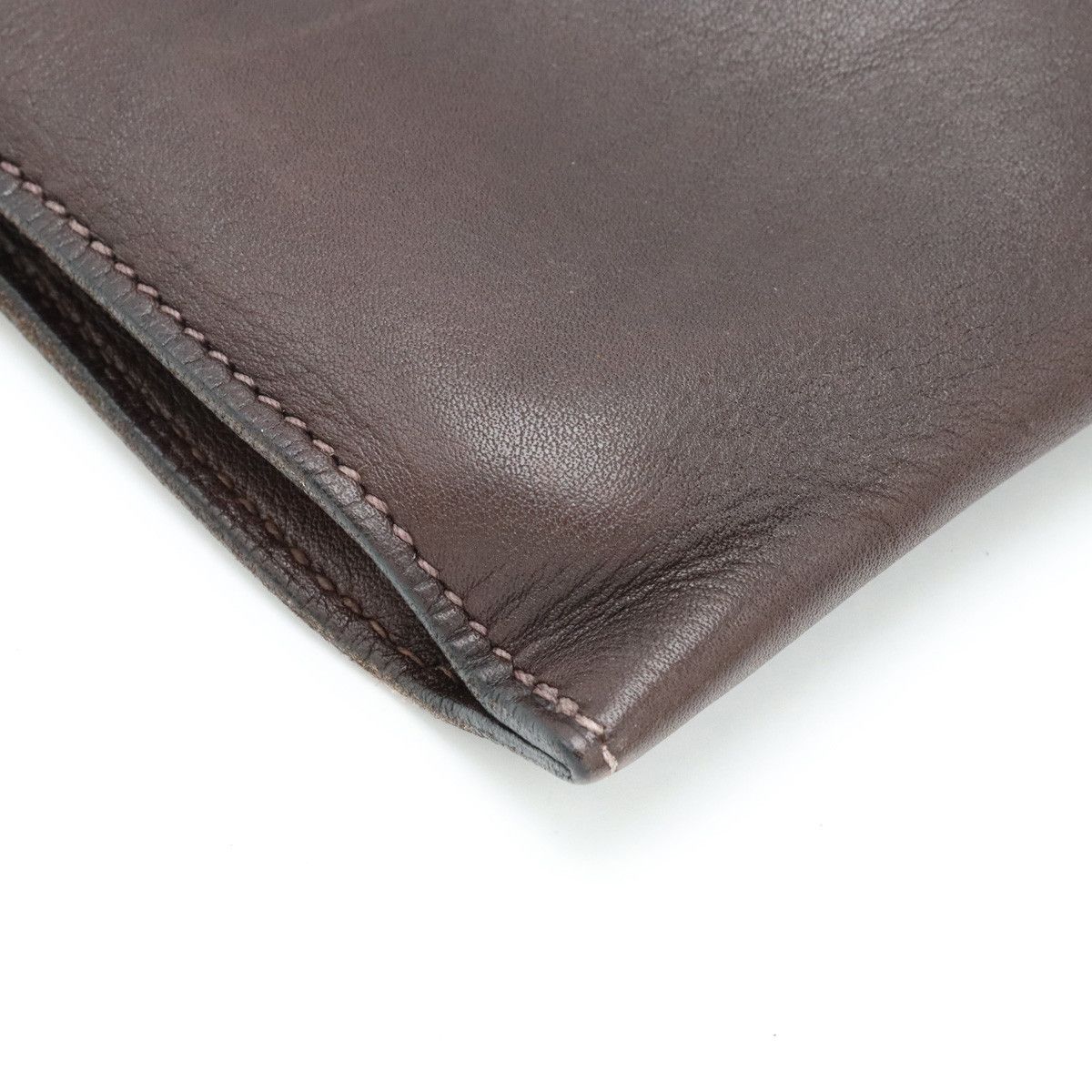 Hermes Hermes Hermes Zip Computer Leather Clutch Bag Leather Clutch Bag Stamp E (2001) Size ONE SIZE - 3 Thumbnail
