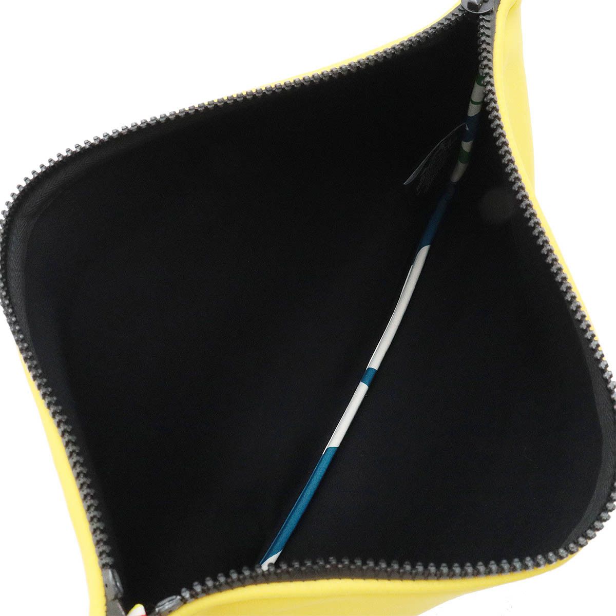Hermes Hermes Hermes Neobain GM Clutch Bag Polyamide Elastane Leather Yellow Canvas Clutch Bag in Great Condition Size ONE SIZE - 5 Thumbnail