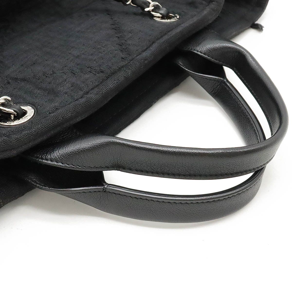 Chanel Chanel Chanel Large Shopping Tote Canvas/Leather A57180 Canvas Tote Bag A57180 in Great Condition Size ONE SIZE - 4 Thumbnail