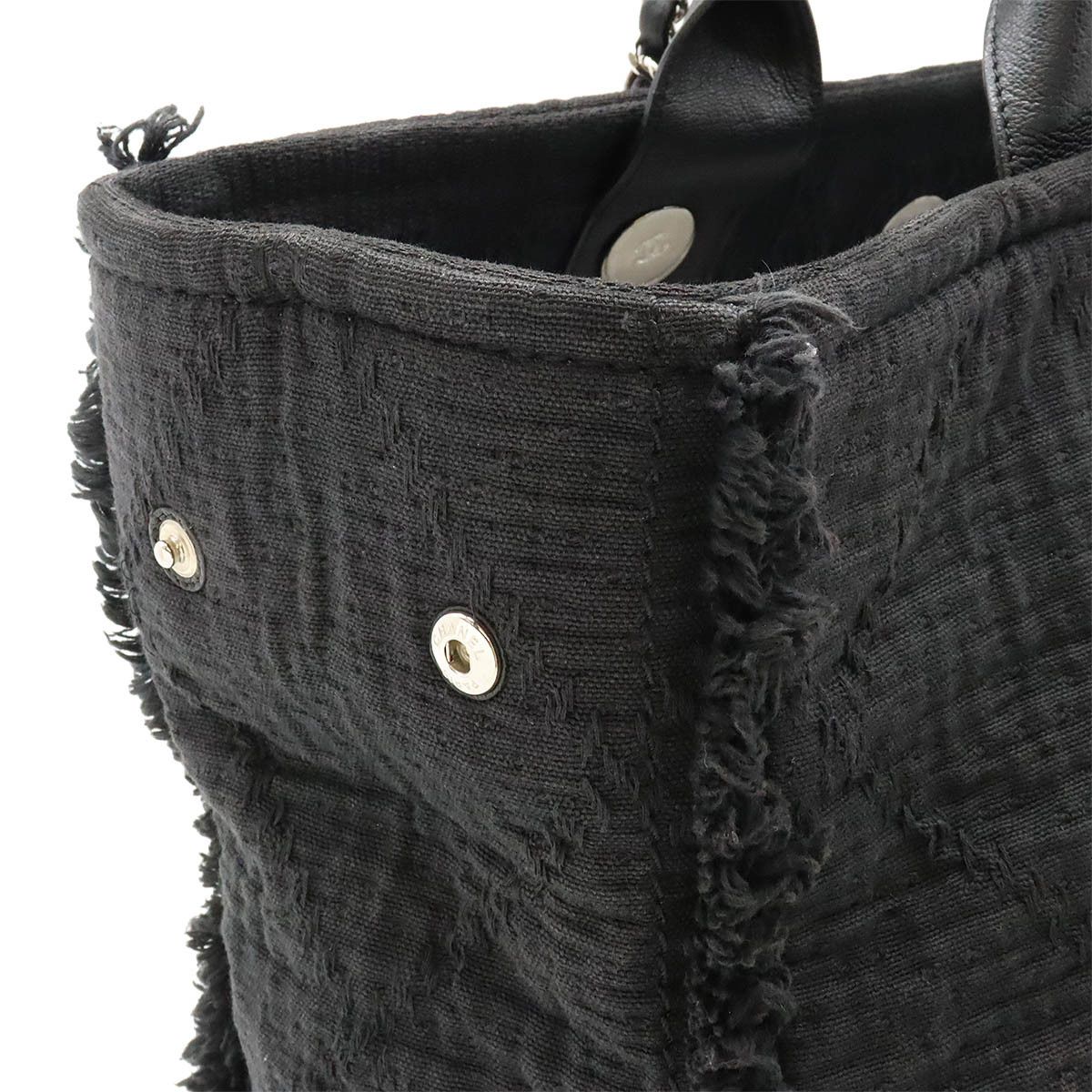 Chanel Chanel Chanel Large Shopping Tote Canvas/Leather A57180 Canvas Tote Bag A57180 in Great Condition Size ONE SIZE - 6 Thumbnail