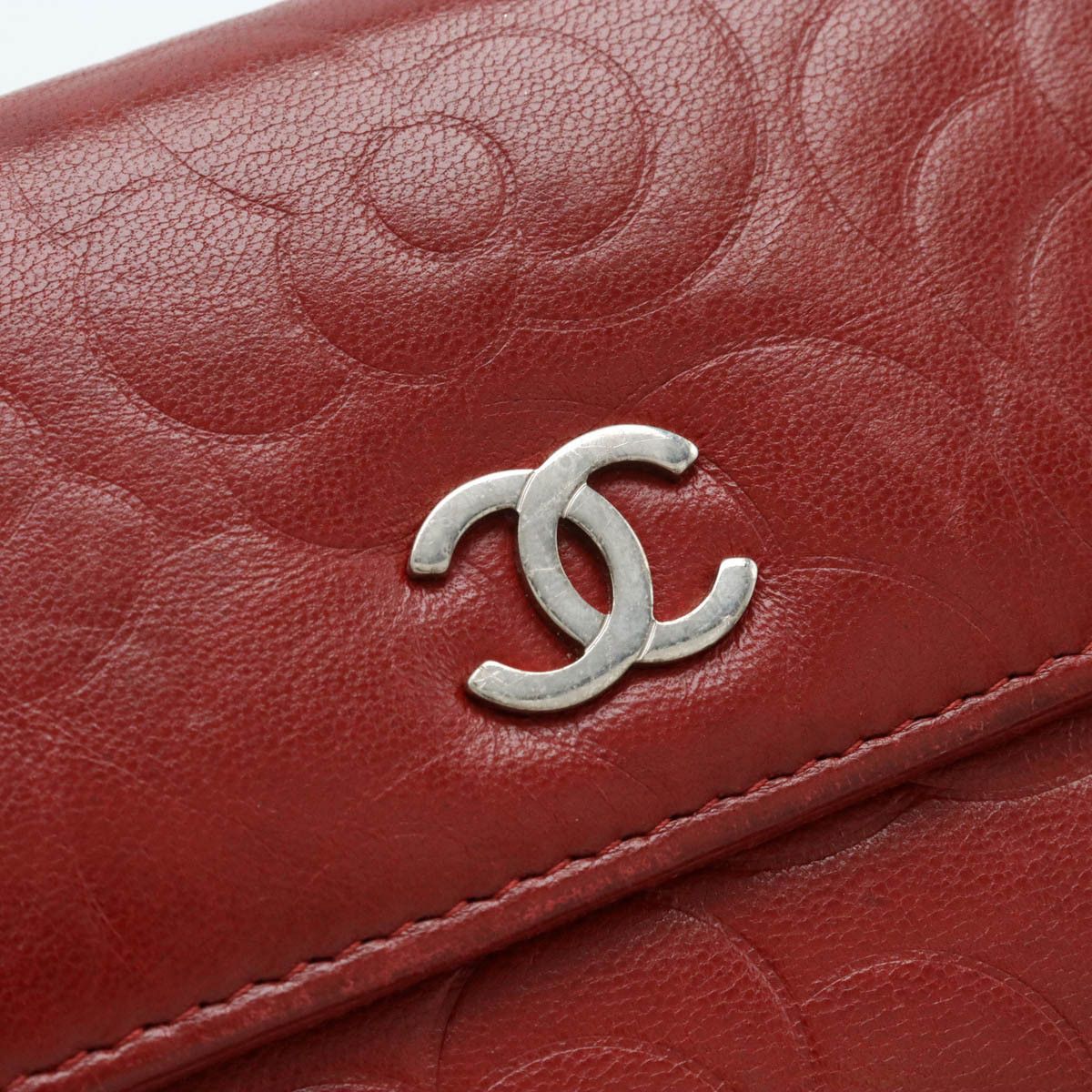 Chanel Chanel Chanel Lambskin Camellia Embossed Long Wallet A82283 Leather Long Wallet A82283 in Very Good Condition Size ONE SIZE - 8 Thumbnail