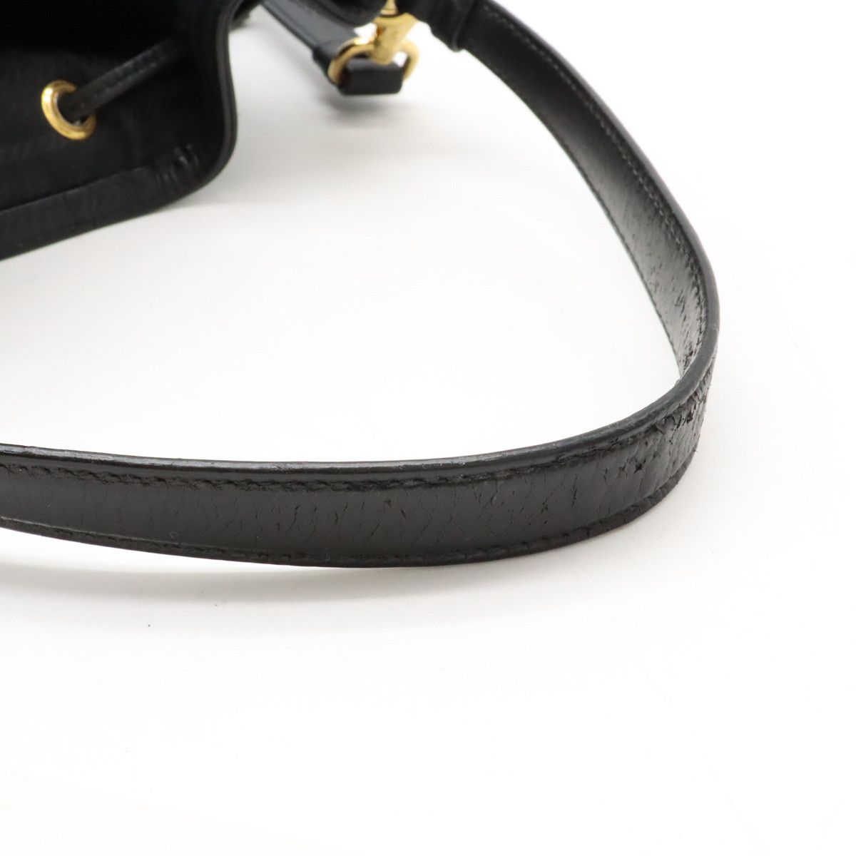 Prada Prada Prada Canvas/Leather Logo Jacquard Handbag Bucket Bag 2WAY Shoulder 1BH097 Canvas Handbag 1BH097 in Great Condition Size ONE SIZE - 4 Thumbnail