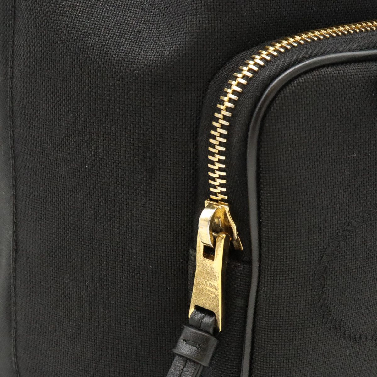 Prada Prada Prada Canvas/Leather Logo Jacquard Handbag Bucket Bag 2WAY Shoulder 1BH097 Canvas Handbag 1BH097 in Great Condition Size ONE SIZE - 9 Thumbnail