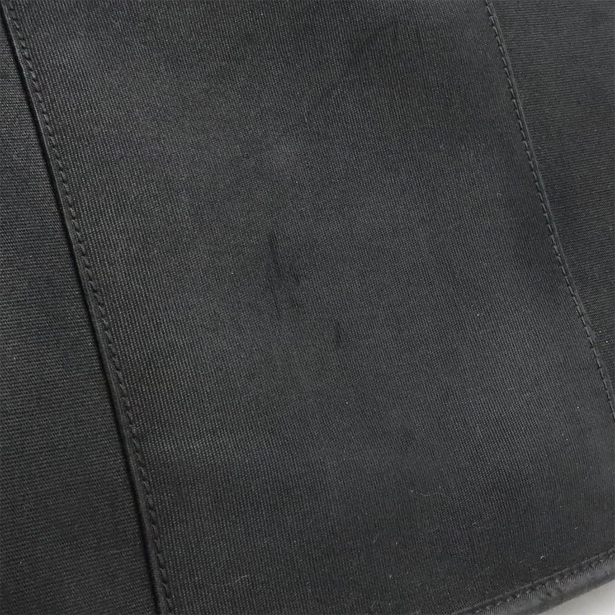 Hermes Hermes Hermes Cabag Elan PM 2WAY Tote Bag Black Leather Canvas Tote Bag in Good Condition Size ONE SIZE - 9 Thumbnail
