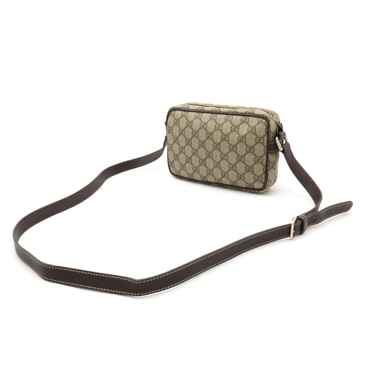 Gucci Gucci Gucci GG Plus GG Supreme PVC Leather Shoulder Bag 201447 Canvas Crossbody Bag 201447 in Great Condition Size ONE SIZE - 2 Thumbnail