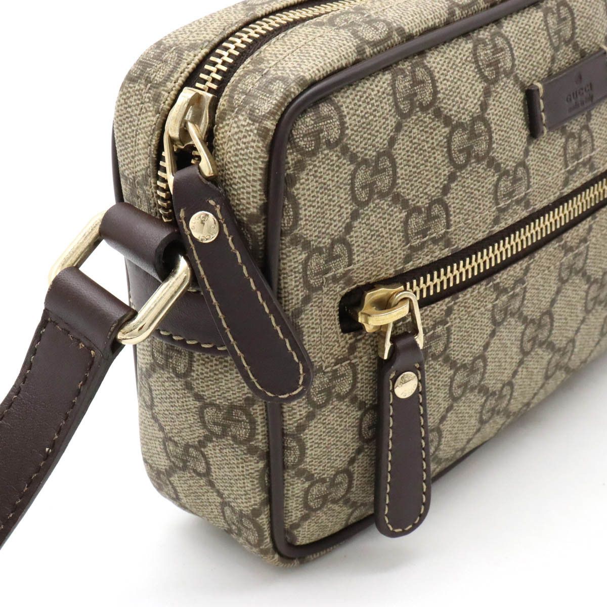 Gucci Gucci Gucci GG Plus GG Supreme PVC Leather Shoulder Bag 201447 Canvas Crossbody Bag 201447 in Great Condition Size ONE SIZE - 6 Thumbnail