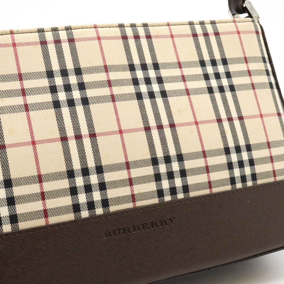 Burberry Burberry Burberry Nova Check Canvas/Leather Shoulder Bag Canvas Shoulder Bag in Very Good Condition Size ONE SIZE - 3 Thumbnail