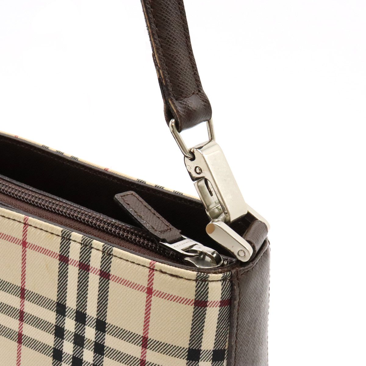 Burberry Burberry Burberry Nova Check Canvas/Leather Shoulder Bag Canvas Shoulder Bag in Very Good Condition Size ONE SIZE - 7 Thumbnail