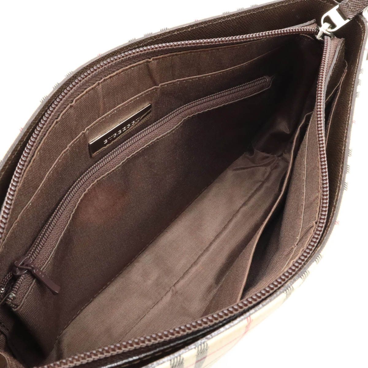 Burberry Burberry Burberry Nova Check Canvas/Leather Shoulder Bag Canvas Shoulder Bag in Very Good Condition Size ONE SIZE - 5 Thumbnail