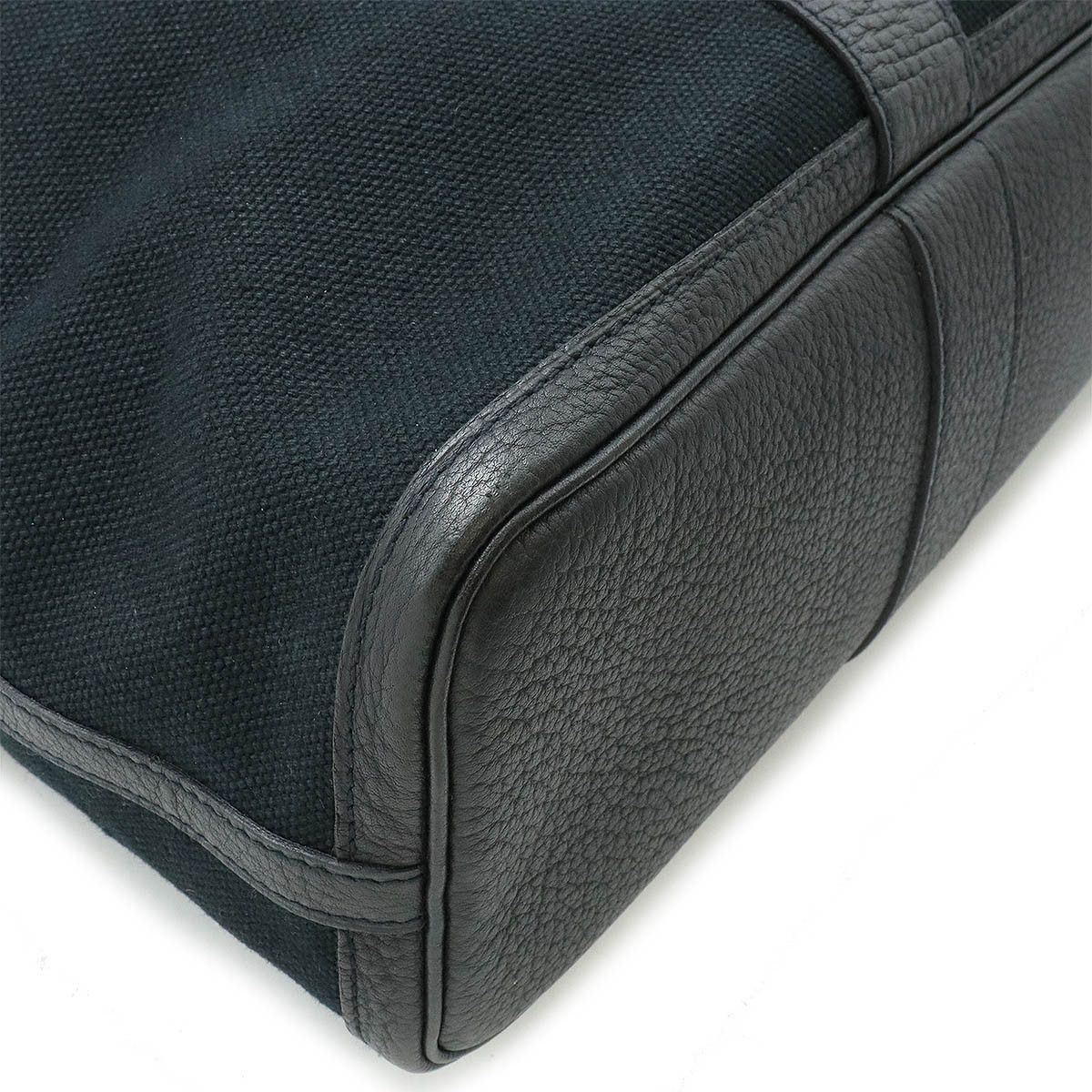 Hermes Hermes Hermes Canvas/Leather Petit Ceinture Tote Bag Canvas Tote Bag in Very Good Condition Size ONE SIZE - 3 Thumbnail