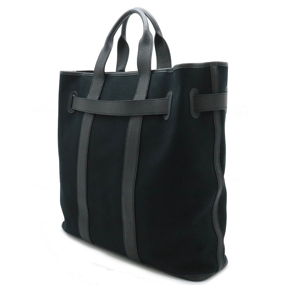 Hermes Hermes Hermes Canvas/Leather Petit Ceinture Tote Bag Canvas Tote Bag in Very Good Condition Size ONE SIZE - 2 Thumbnail