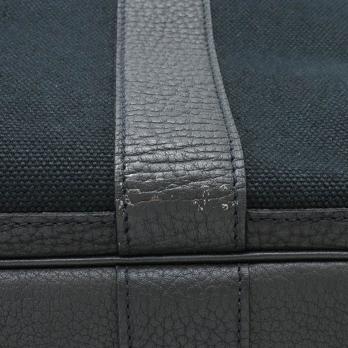 Hermes Hermes Hermes Canvas/Leather Petit Ceinture Tote Bag Canvas Tote Bag in Very Good Condition Size ONE SIZE - 9 Thumbnail