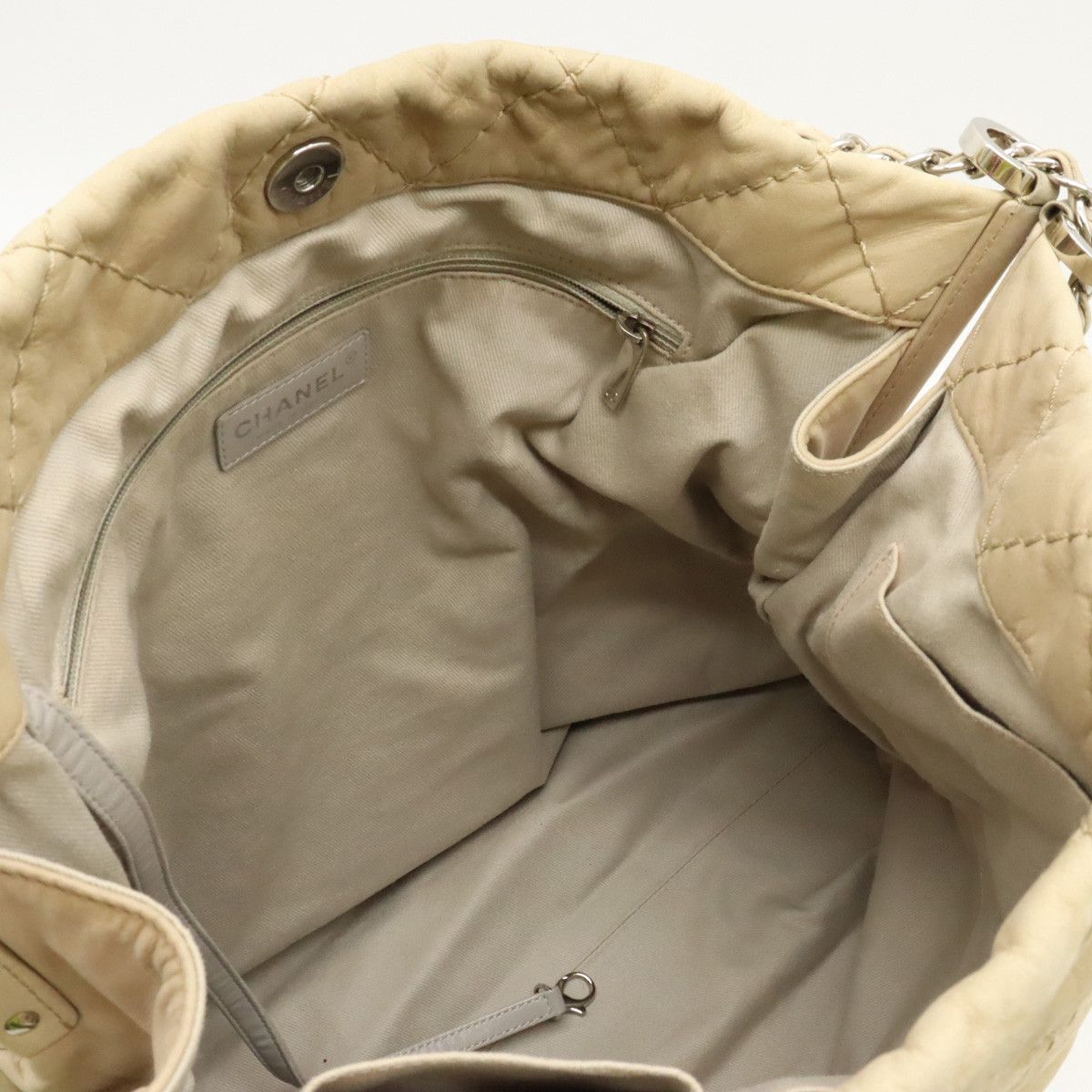 Chanel Chanel Chanel Nubuck Wild Stitch Coco Mark Chain Tote Shoulder Bag Leather Shoulder Bag in Very Good Condition Size ONE SIZE - 5 Thumbnail