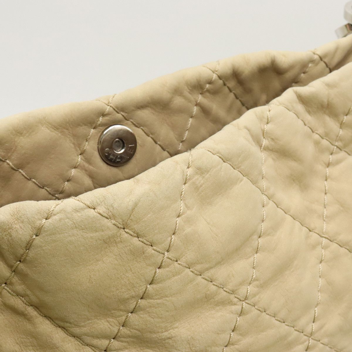 Chanel Chanel Chanel Nubuck Wild Stitch Coco Mark Chain Tote Shoulder Bag Leather Shoulder Bag in Very Good Condition Size ONE SIZE - 8 Thumbnail