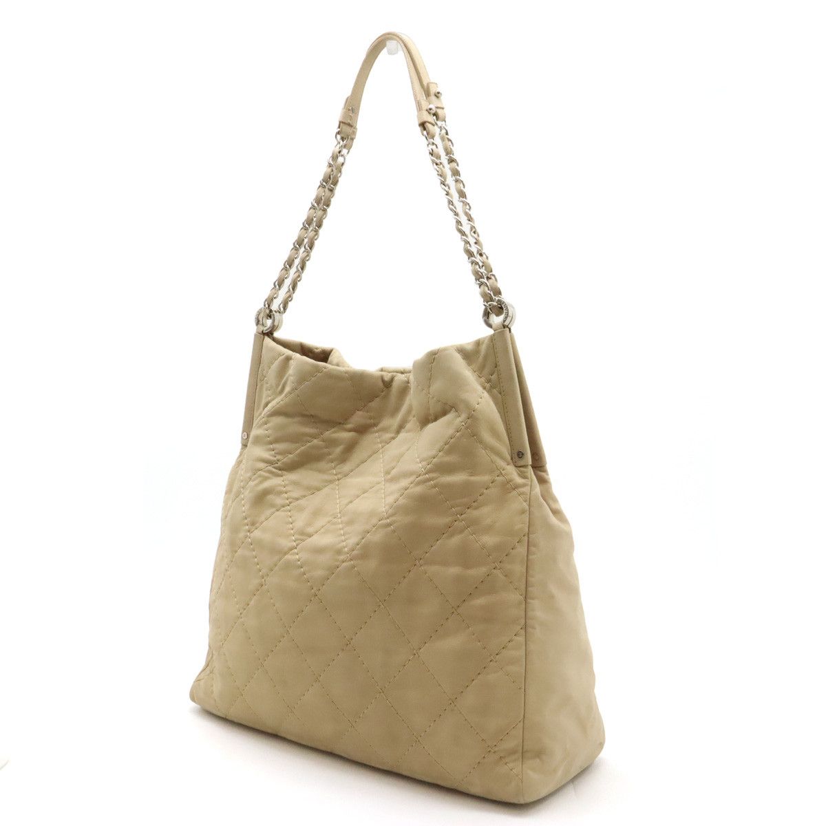 Chanel Chanel Chanel Nubuck Wild Stitch Coco Mark Chain Tote Shoulder Bag Leather Shoulder Bag in Very Good Condition Size ONE SIZE - 2 Thumbnail