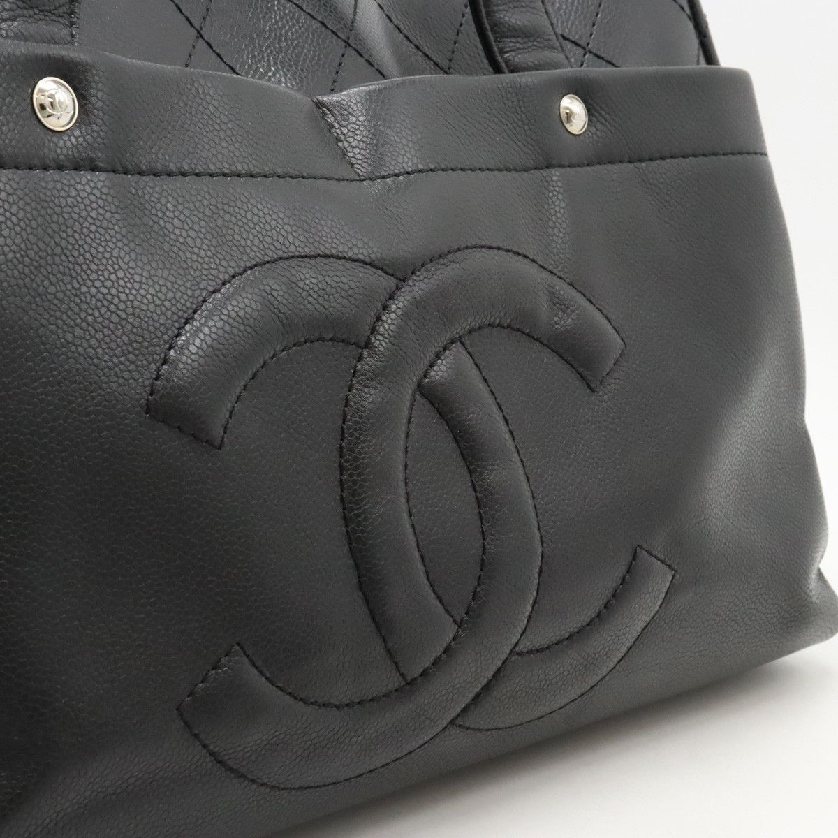 Chanel Chanel Chanel Caviar Skin Matelasse Tote Bag Leather Tote Bag in Great Condition Size ONE SIZE - 8 Thumbnail