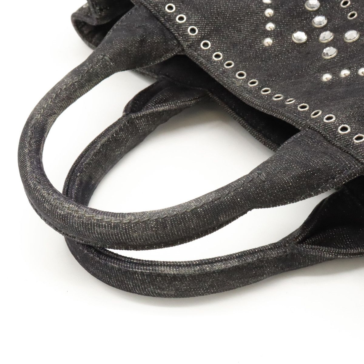 Prada Prada Prada Denim CANAPA Tote Handbag BN2439 Denim Handbag BN2439 in Very Good Condition Size ONE SIZE - 4 Thumbnail
