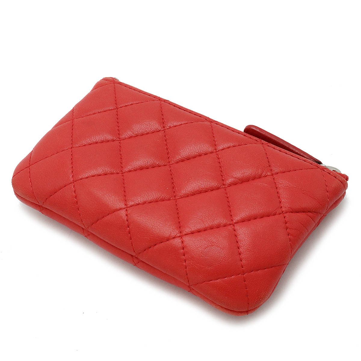 Chanel Chanel Chanel Lambskin Matelasse Mini Pouch Coin Case A82365 Leather Vanity Bag A82365 in Very Good Condition Size ONE SIZE - 2 Thumbnail