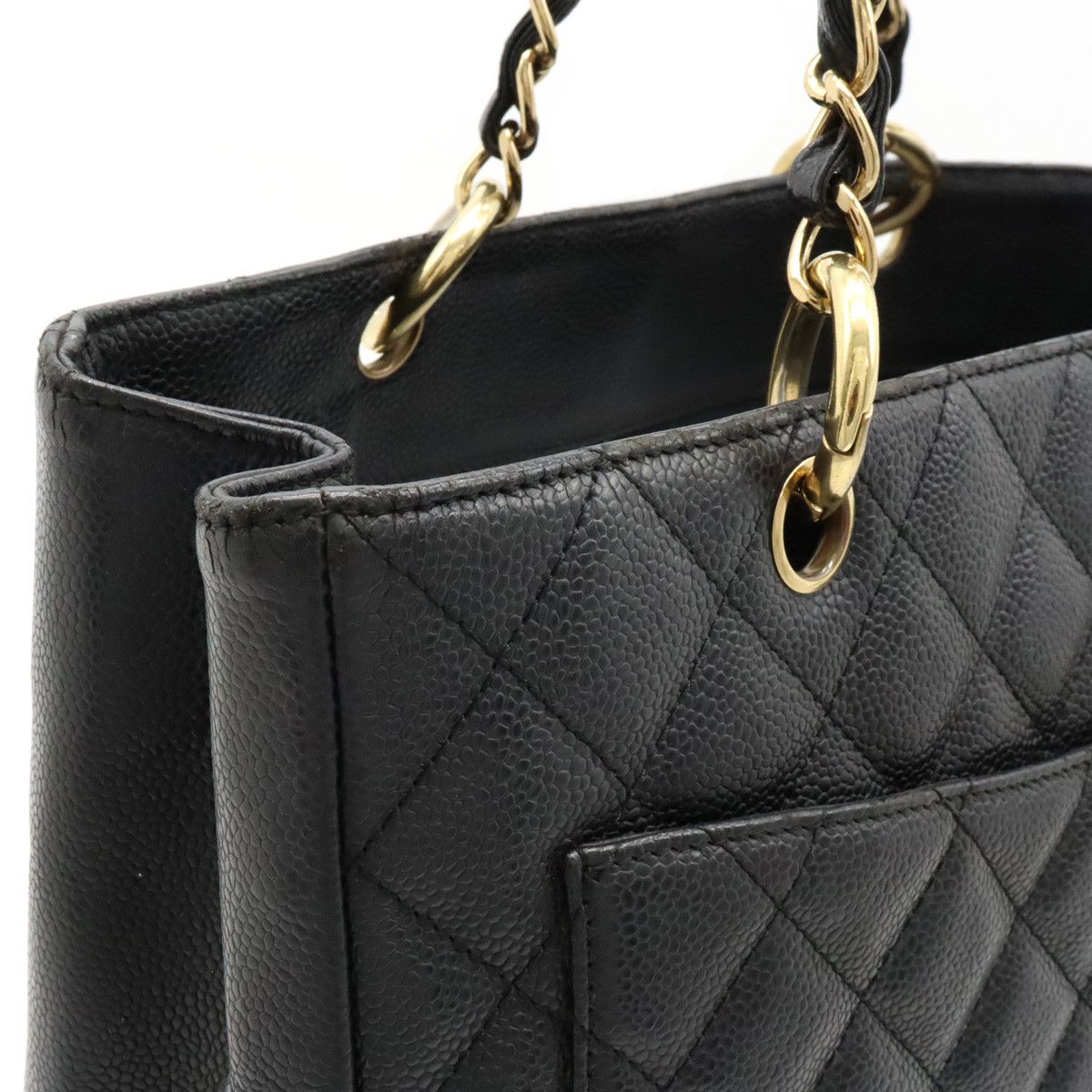 Chanel Chanel Chanel Caviar Skin Matelasse Coco Mark GST Tote Bag A50995 Leather Tote Bag A50995 in Good Condition Size ONE SIZE - 7 Thumbnail