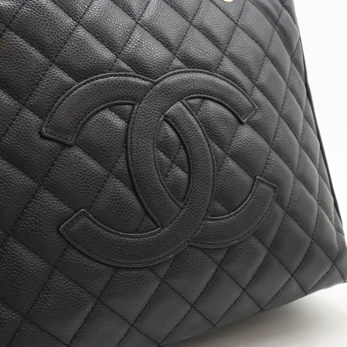 Chanel Chanel Chanel Caviar Skin Matelasse Coco Mark GST Tote Bag A50995 Leather Tote Bag A50995 in Good Condition Size ONE SIZE - 9 Thumbnail