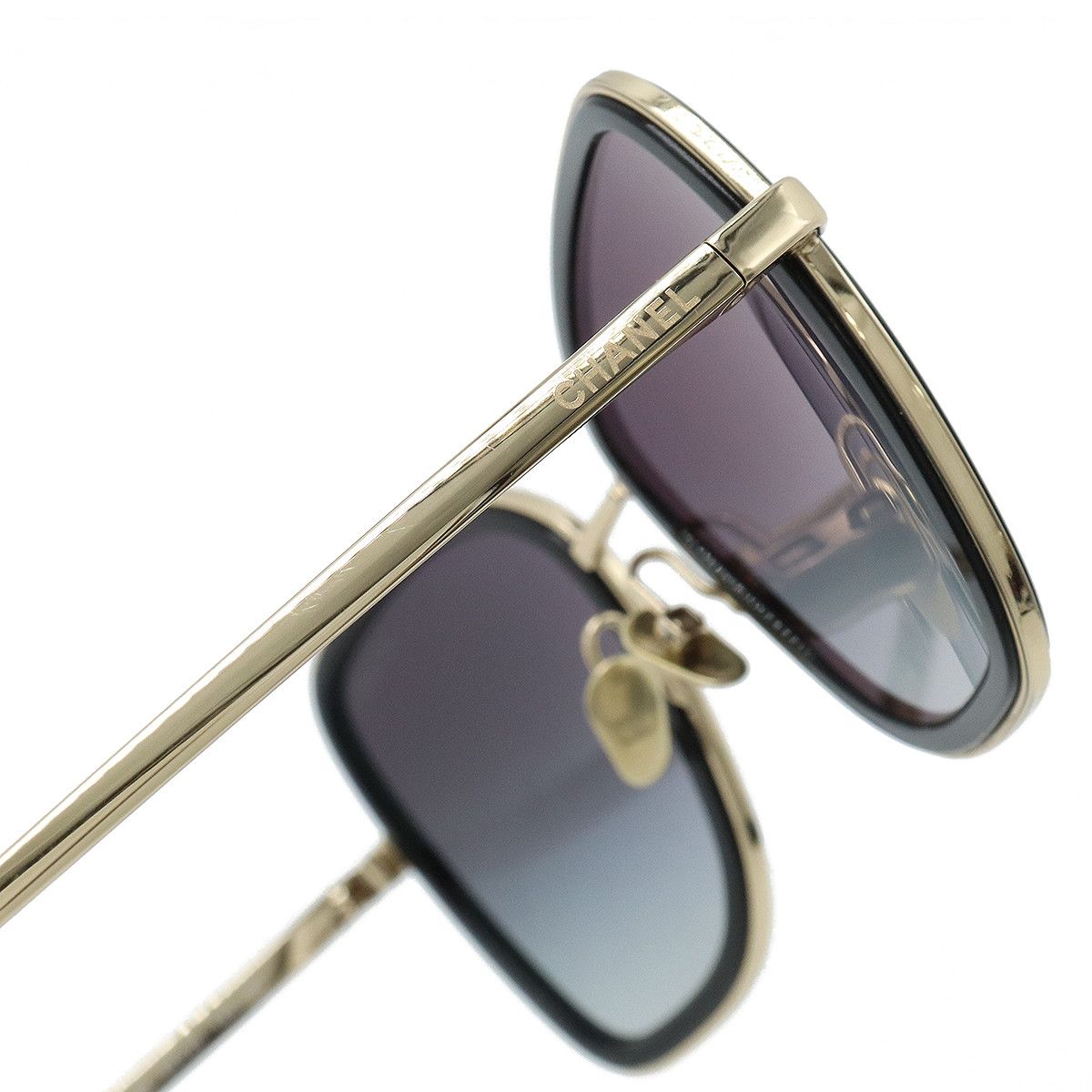 Chanel Chanel Chanel Coco Mark Sunglasses Metal Sunglasses 4277-B DUTY FREE for USA Size ONE SIZE - 6 Thumbnail