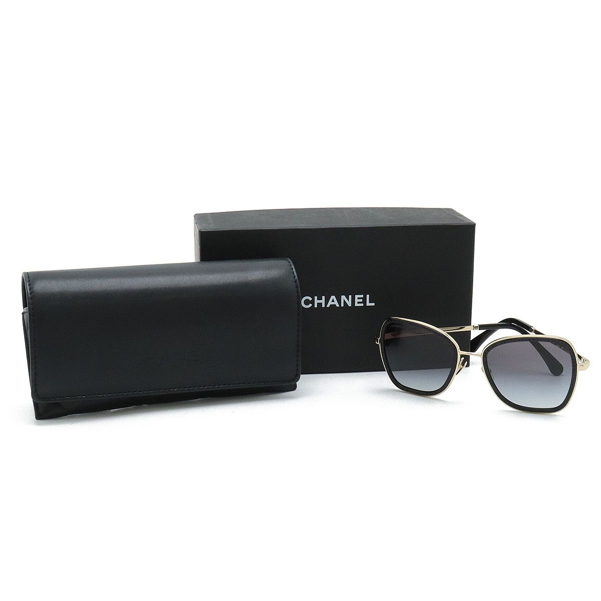 Chanel Chanel Chanel Coco Mark Sunglasses Metal Sunglasses 4277-B DUTY FREE for USA Size ONE SIZE - 8 Thumbnail