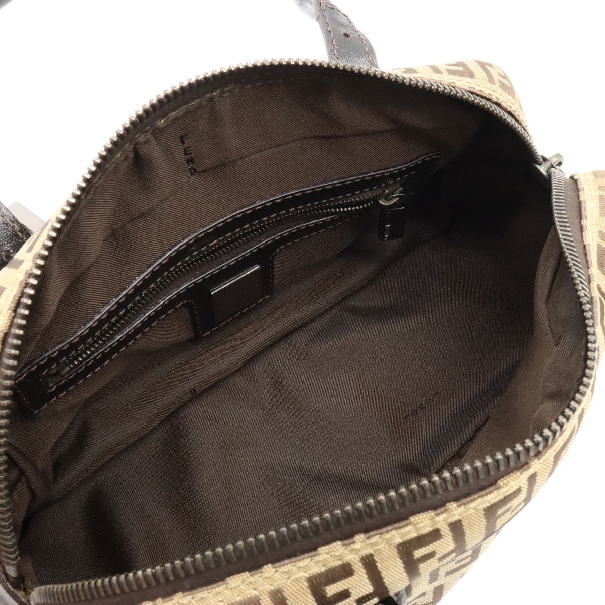Fendi Fendi Fendi Zucca Canvas/Leather Handbag 8BN004 Canvas Handbag 8BN004 in Very Good Condition Size ONE SIZE - 5 Thumbnail
