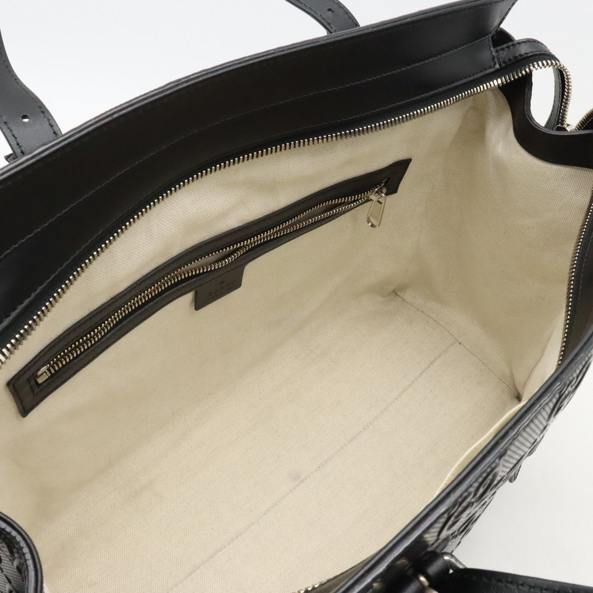 Gucci Gucci Gucci Leather GG Embossed Tote Bag 625774 Leather Tote Bag 625774 in Very Good Condition Size ONE SIZE - 5 Thumbnail