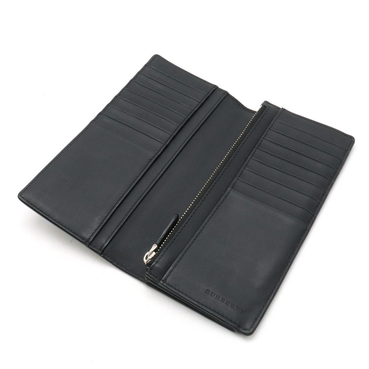 Burberry Burberry Burberry CAVENDISH Checkered PVC Leather Long Wallet 8006072 Canvas Long Wallet 8006072 in Very Good Condition Size ONE SIZE - 4 Thumbnail