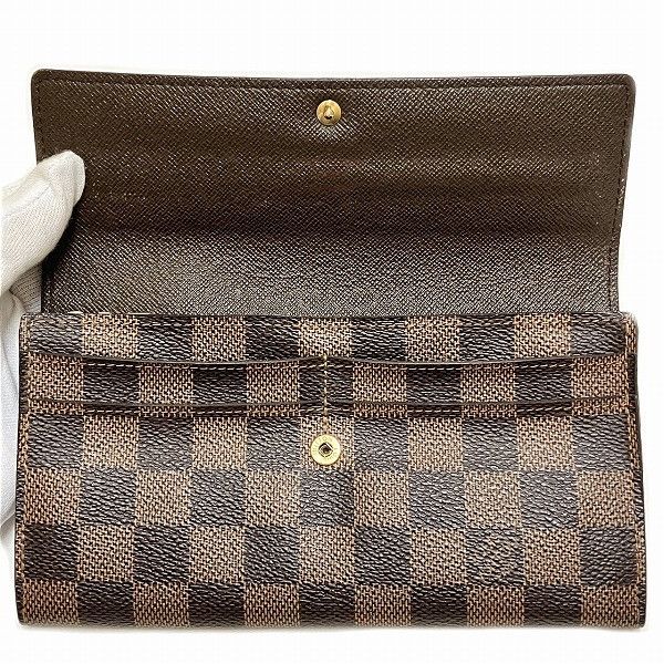 Louis Vuitton Louis Vuitton Louis Vuitton Damier Portefeuille Sarah Long Wallet N61734 Canvas Long Wallet N61734 in Good Condition Size ONE SIZE - 2 Thumbnail