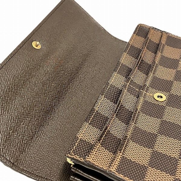 Louis Vuitton Louis Vuitton Louis Vuitton Damier Portefeuille Sarah Long Wallet N61734 Canvas Long Wallet N61734 in Good Condition Size ONE SIZE - 8 Thumbnail