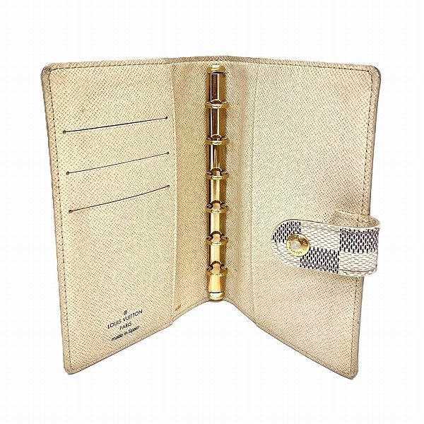 Louis Vuitton Louis Vuitton Louis Vuitton Damier Azur Agenda PM Notebook Cover R20706 Canvas Notebook Cover R20706 in Good Condition Size ONE SIZE - 2 Thumbnail