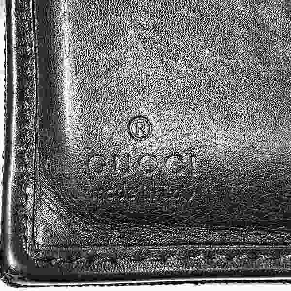 Gucci Gucci Gucci Canvas Leather Compact Wallet 124708 Canvas Short Wallet 124708 in Good Condition Size ONE SIZE - 4 Thumbnail