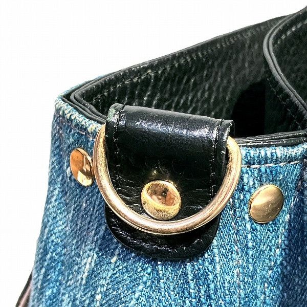 Other Other ATAO Elvy Denim 2WAY Handbag Shoulder Bag Denim Handbag in Good Condition Size ONE SIZE - 9 Thumbnail