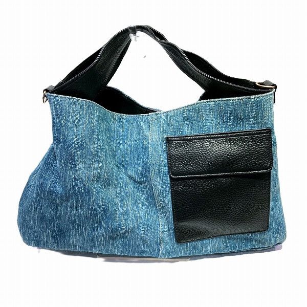 Other Other ATAO Elvy Denim 2WAY Handbag Shoulder Bag Denim Handbag in Good Condition Size ONE SIZE - 2 Thumbnail