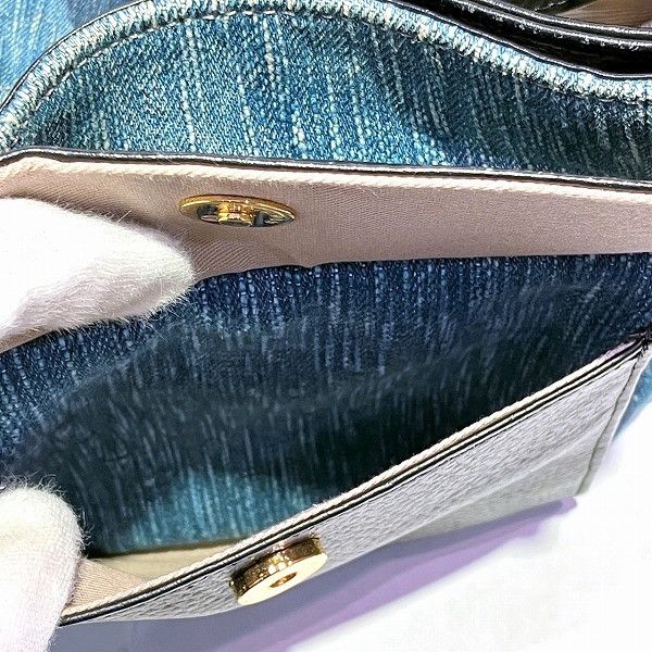 Other Other ATAO Elvy Denim 2WAY Handbag Shoulder Bag Denim Handbag in Good Condition Size ONE SIZE - 4 Thumbnail