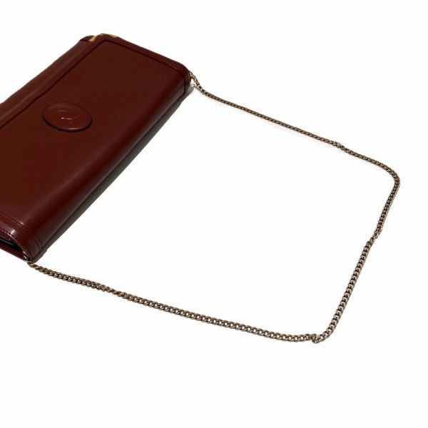 Cartier Cartier Cartier Must Line Bordeaux Leather Clutch Bag Leather Clutch Bag in Good Condition Size ONE SIZE - 7 Thumbnail