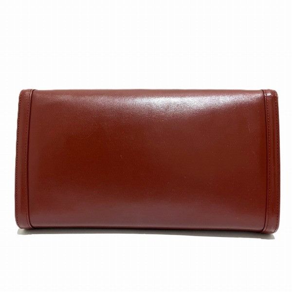 Cartier Cartier Cartier Must Line Bordeaux Leather Clutch Bag Leather Clutch Bag in Good Condition Size ONE SIZE - 2 Thumbnail