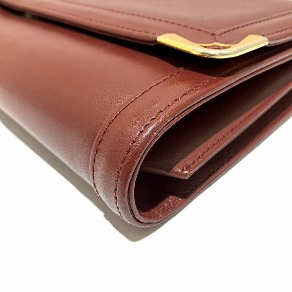 Cartier Cartier Cartier Must Line Bordeaux Leather Clutch Bag Leather Clutch Bag in Good Condition Size ONE SIZE - 8 Thumbnail