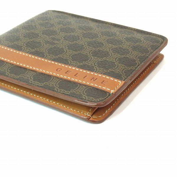Celine Celine Celine Macadam Brown Bifold Wallet Unisex Canvas Short Wallet in Good Condition Size ONE SIZE - 8 Thumbnail
