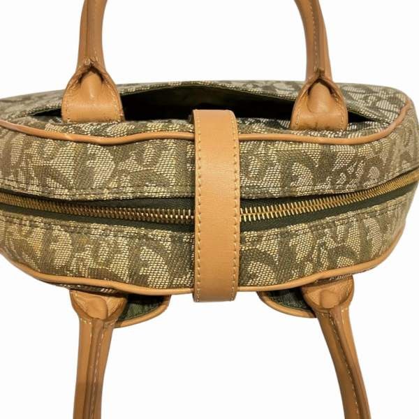 Dior Dior Dior Trotter Double Saddle Handbag Canvas Leather Canvas Handbag in Good Condition Size ONE SIZE - 9 Thumbnail