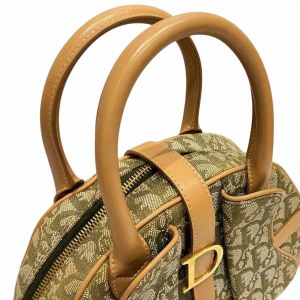 Dior Dior Dior Trotter Double Saddle Handbag Canvas Leather Canvas Handbag in Good Condition Size ONE SIZE - 8 Thumbnail