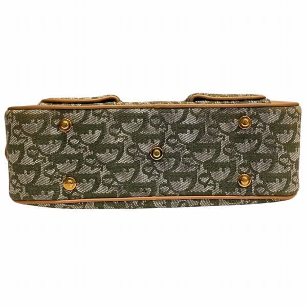 Dior Dior Dior Trotter Double Saddle Handbag Canvas Leather Canvas Handbag in Good Condition Size ONE SIZE - 3 Thumbnail