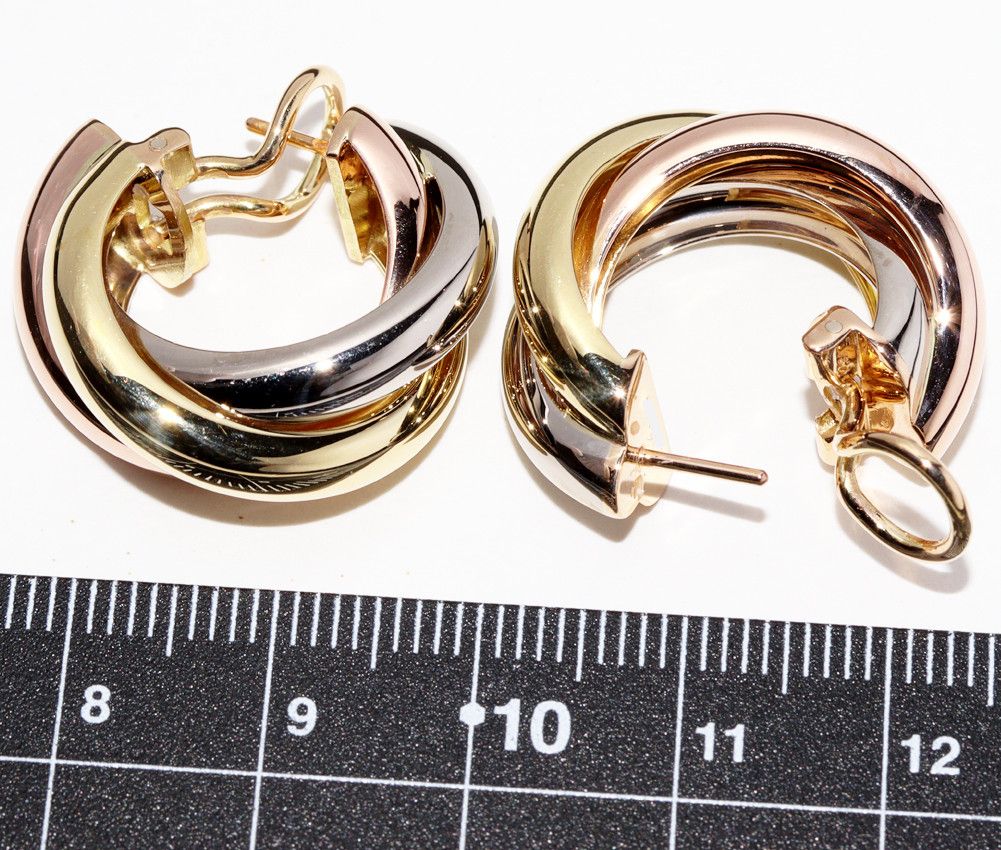 Cartier Cartier Cartier Trinity Earrings K18YG K18WG K18PG Metal Earrings 2402571 in Great Condition Size ONE SIZE - 3 Thumbnail